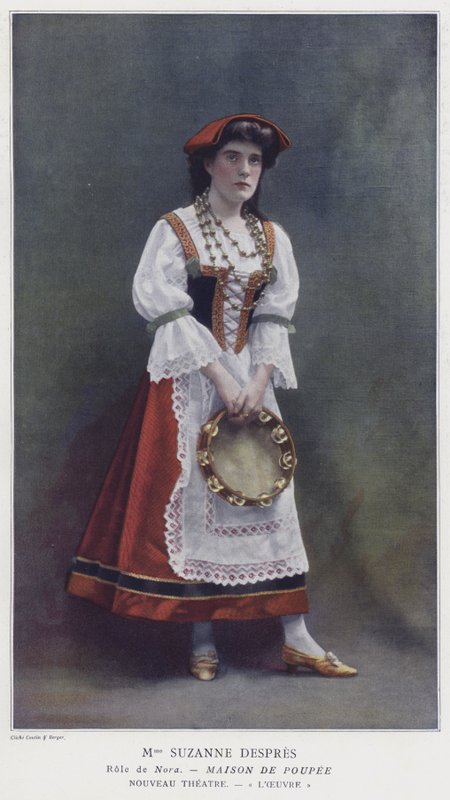 Suzanne Despres som Nora i A Dolls House (farvet foto) af French Photographer