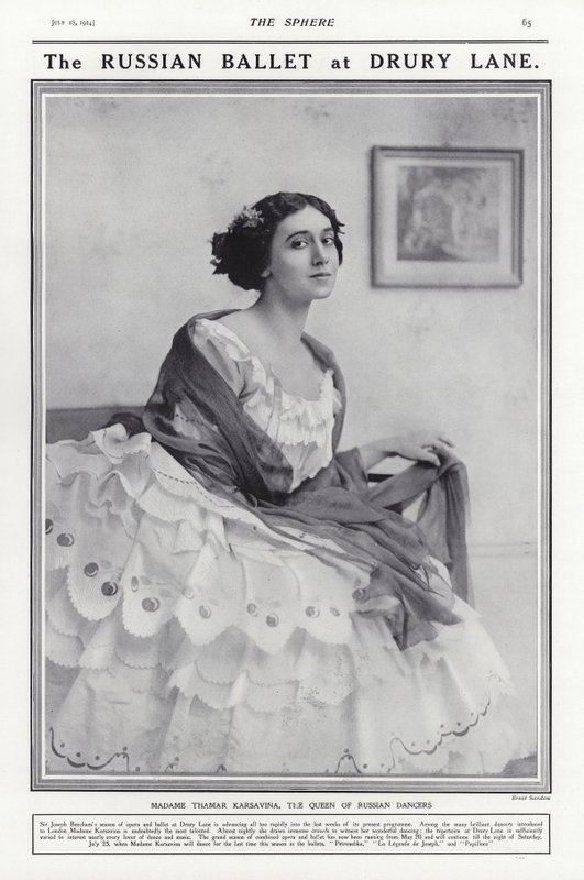 Tamara Karsavina, russisk ballerina af French Photographer