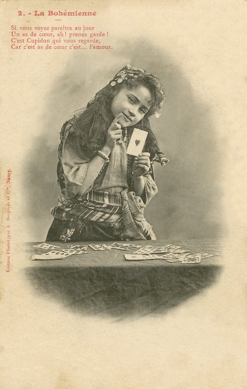 Spåkonen (s/h-billede) af French Photographer