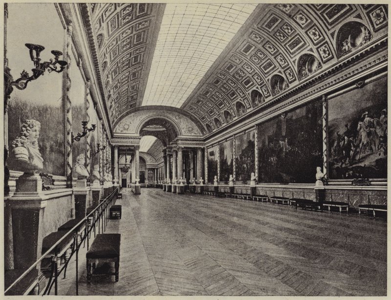 The Gallery of Battles at Versailles (s/h foto) af French Photographer
