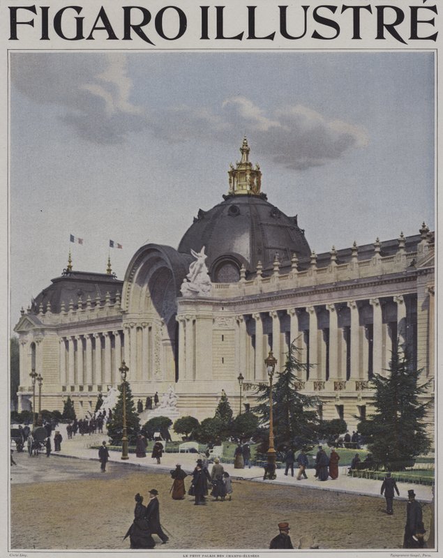 Petit Palais fra Champs-Elysees, Exposition Universelle 1900, Paris (farvefoto) af French Photographer