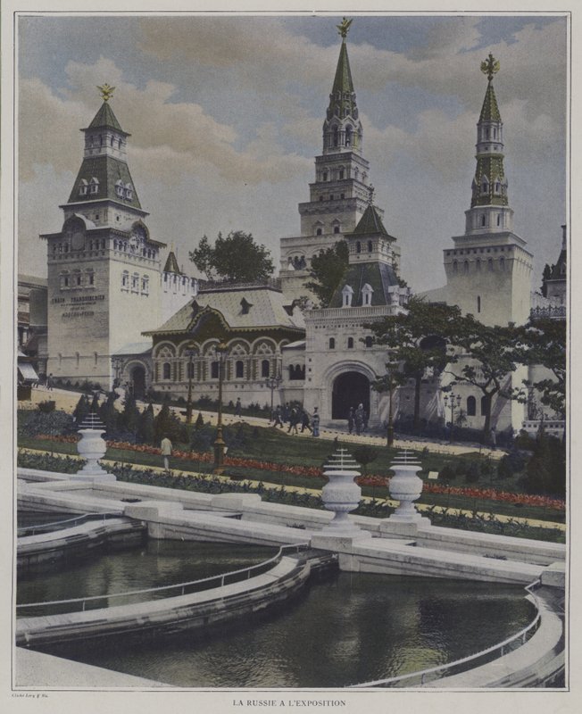 Den russiske pavillon ved Exposition Universelle 1900, Paris (farvefoto) af French Photographer