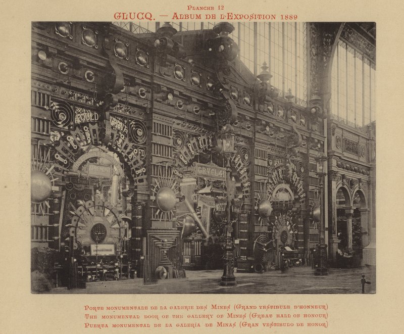 Den monumentale dør til galleriet Mines, Great Hall of Honor af French Photographer
