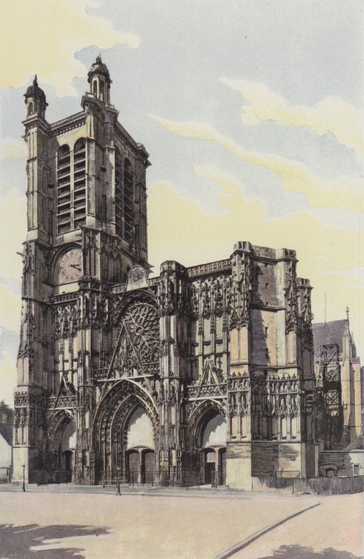 Troyes, Cathedrale, Facade O af French Photographer