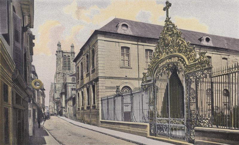 Troyes, Hotel-Dieu og katedralen af French Photographer