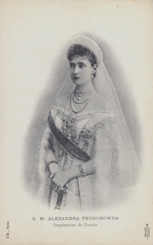 Tsarina Alexandra af Rusland (s/h foto) af French Photographer