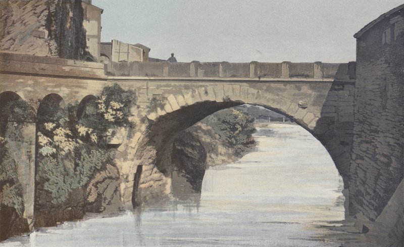 Vaison, romersk bro, udsigt opstrøms af French Photographer