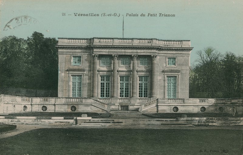 Versailles, Palace of the Petit Trianon. Postkort sendt i 1913. af French Photographer