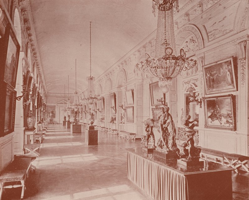 Vestibule til Gallery of the Grand Trianon, Versailles (s/h foto) af French Photographer