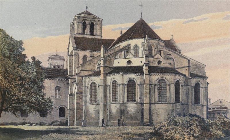 Vézelay, Madeleine-kirken, Apsis, S E side af French Photographer