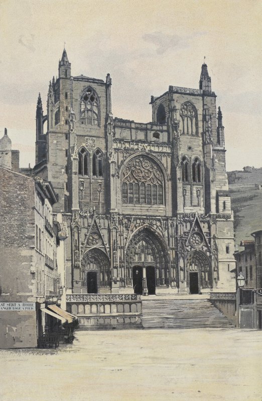 Vienne, Saint-Maurice Kirke, Facade O af French Photographer