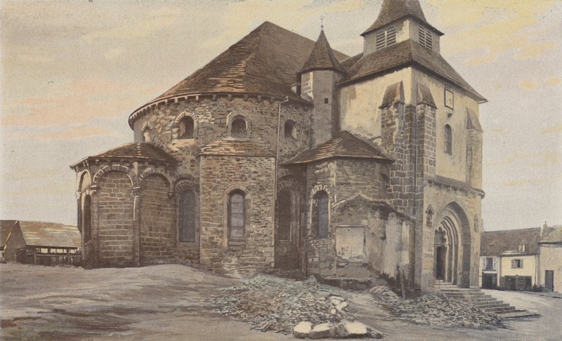 Vigeois, Kirke, Apsis og tværskib af French Photographer