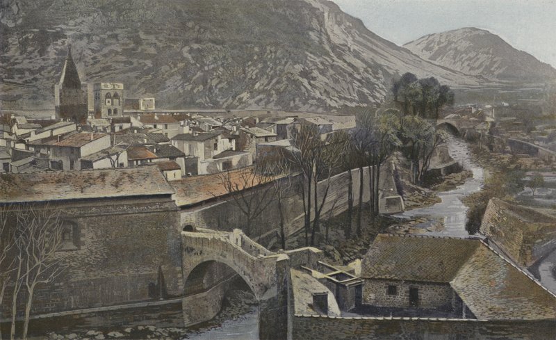 Villefranche-de-Conflent, overblik af French Photographer