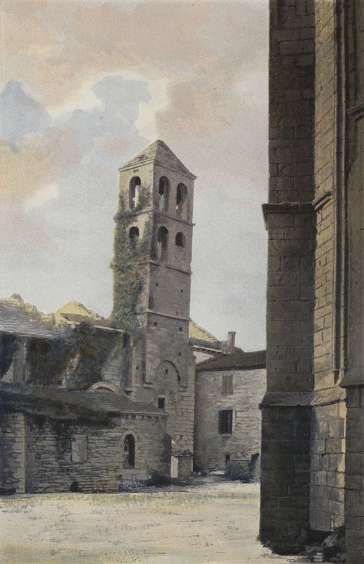 Villemagne, Gamle St-Gregoire Kirke, Klokketårn af French Photographer