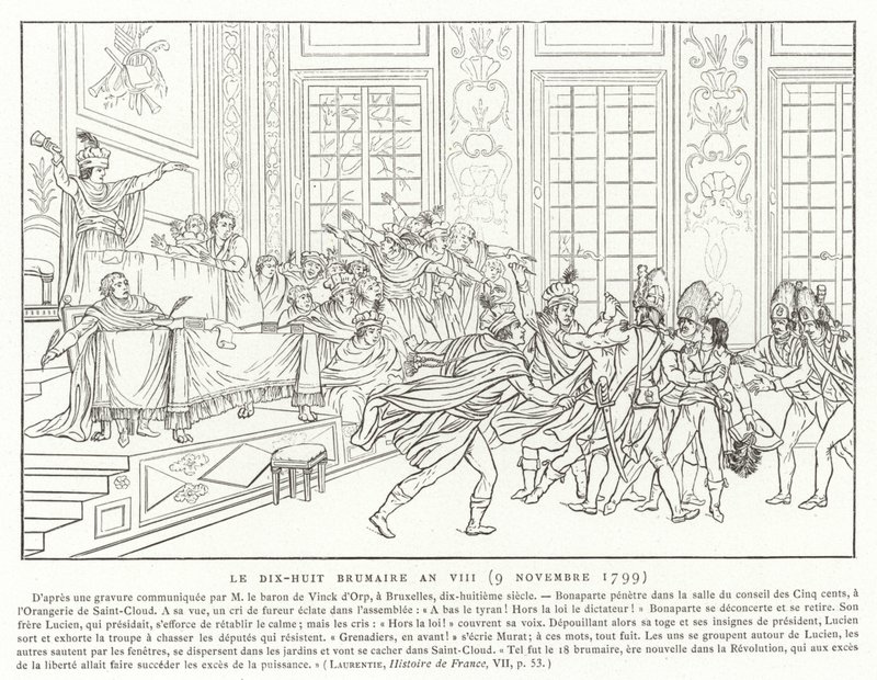 18 Brumaire, år VIII (9. november 1799) af French School