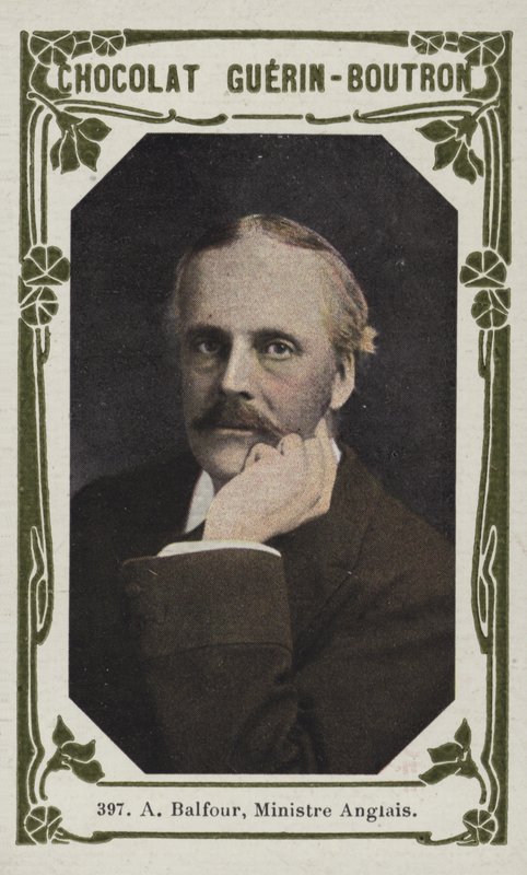 Til Balfour, engelsk minister (farvet foto) af French School
