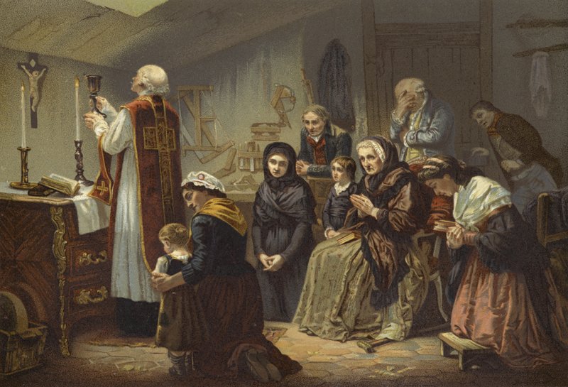 En messe under terroren, Frankrig, 1790