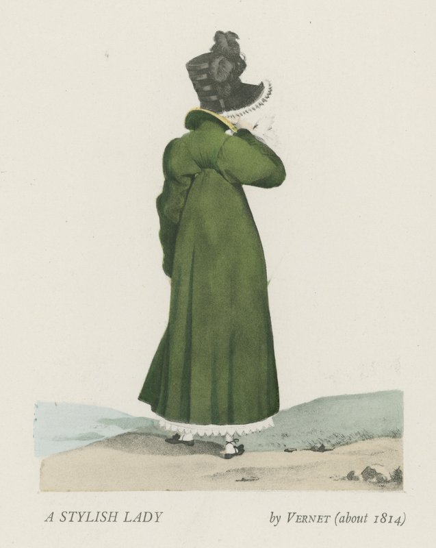 En stilfuld dame (ca. 1814) af French School