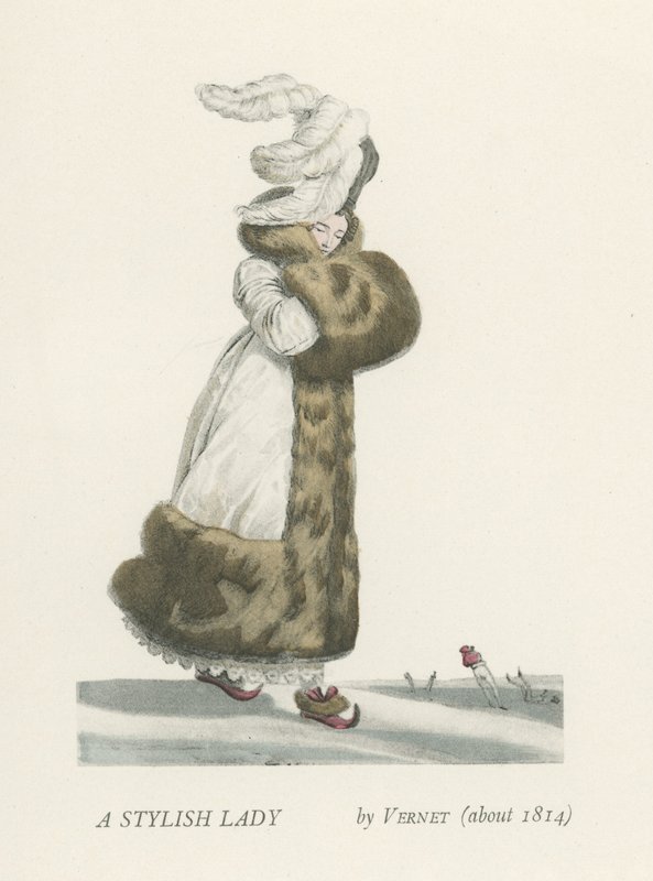 En stilfuld dame (ca. 1814) af French School