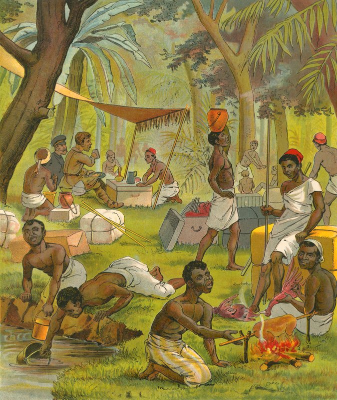 En pause i Afrika af French School