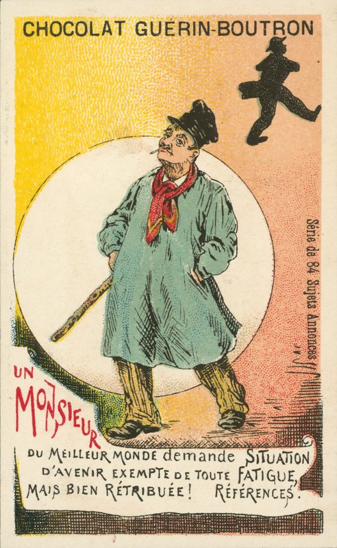 En herre, der søger godt betalt let arbejde (litho) af French School