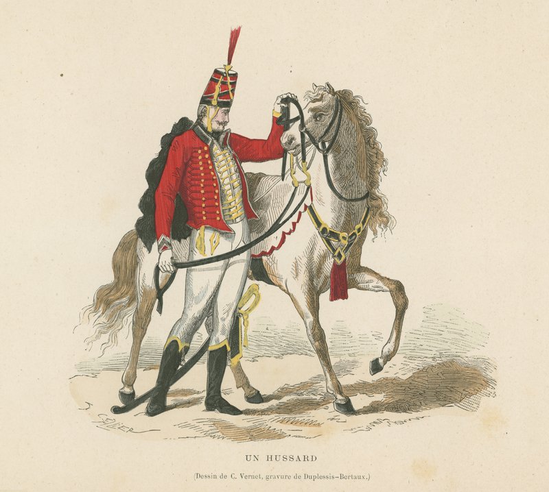 A hussar  af French School