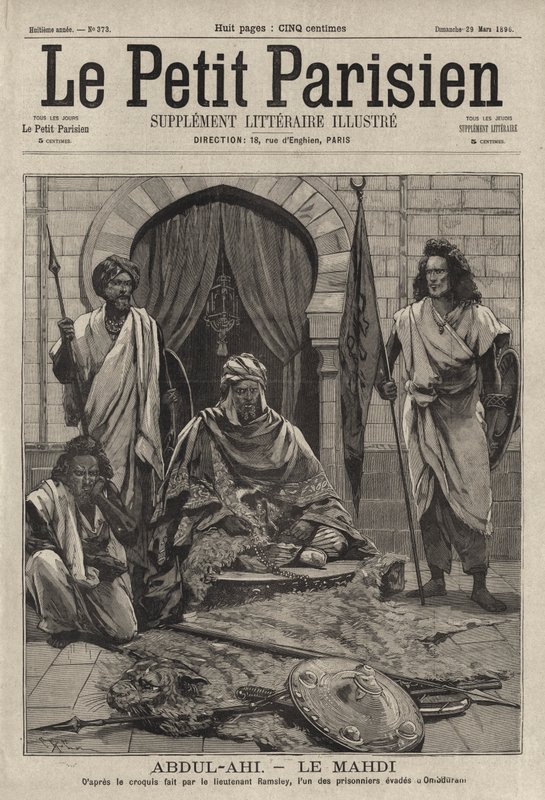Abdallahi ibn Muhammad, efterfølger til Mahdi, den islamiske hersker i Sudan af French School