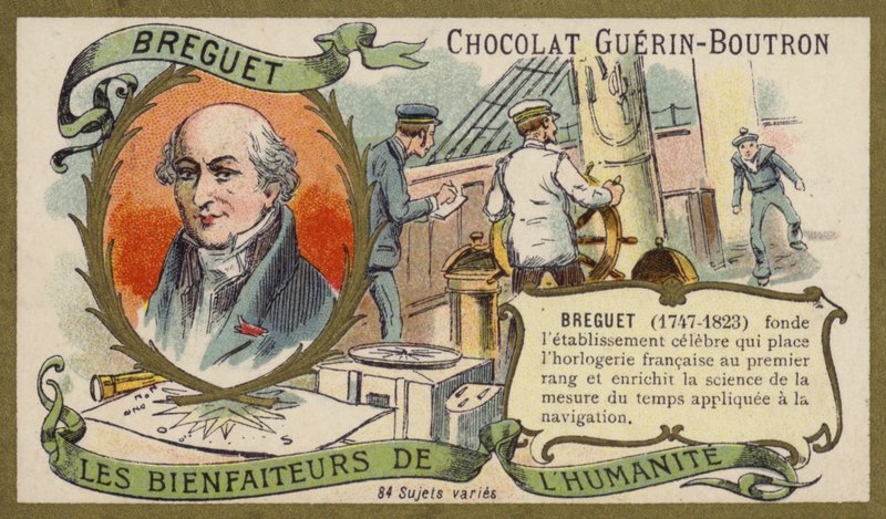 Abraham-Louis Breguet, schweizisk urmager (chromolitho) af French School