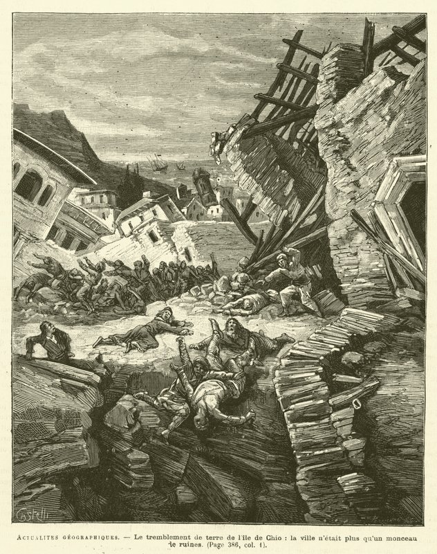Geografiske nyheder (gravering) af French School