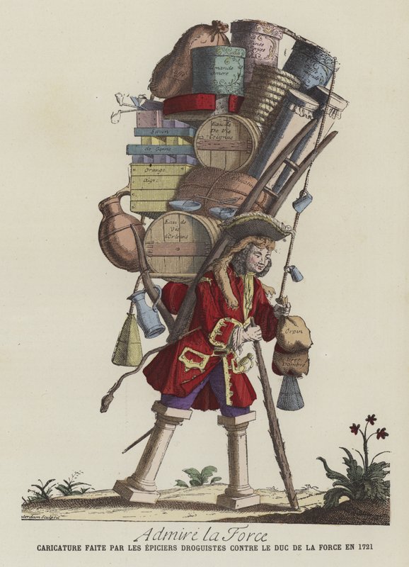 Beundre styrke, 1721 af French School