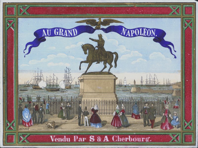 Annonce for Au Grand Napoleon (farve litho) af French School