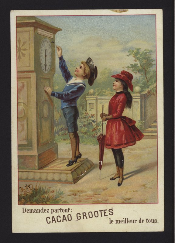 Annonce for Grootes kakao (chromolitho) af French School