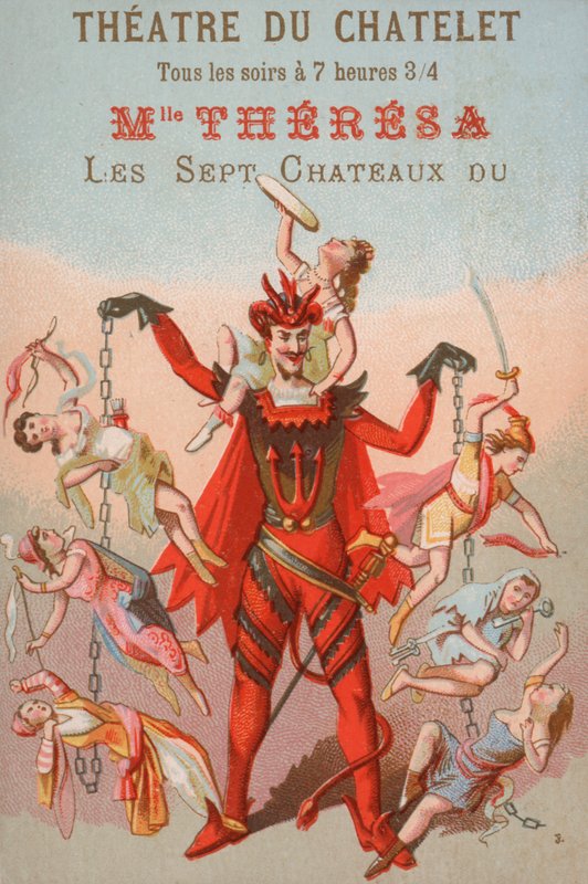 Annonce for en forestilling i Theatre du Chatelet, Paris af French School