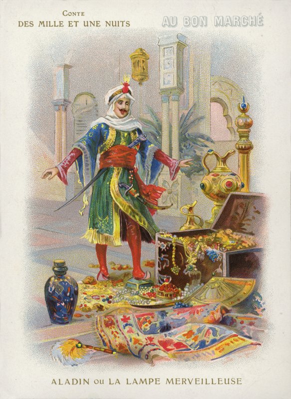 Aladdin og den magiske lampe af French School