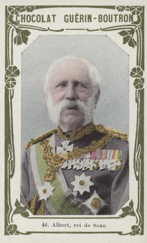 Albert, roi de Saxe (farvet foto) af French School