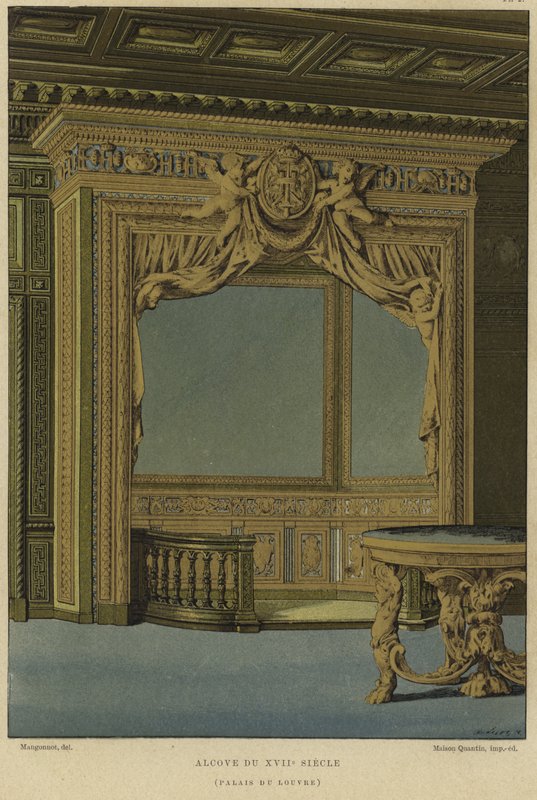 Alkove, Louvre-paladset, Paris, 17. århundrede af French School