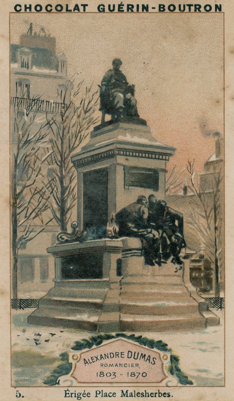 Alexandre Dumas, romanforfatter, 1803-1870, Erigee Place Malesherbes af French School