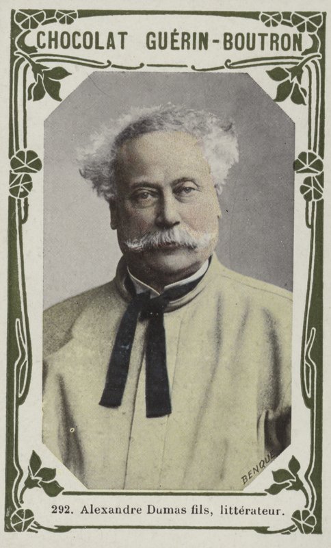 Alexandre Dumas fils, litteratør (farvet foto) af French School