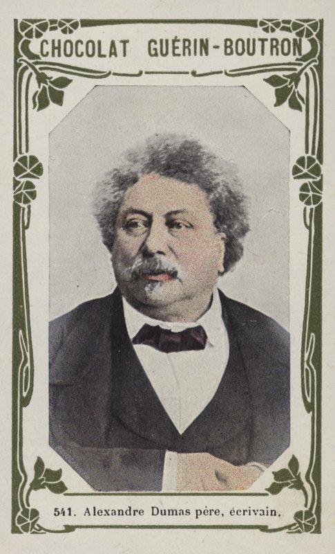 Alexandre Dumas far, forfatter (farvet foto) af French School