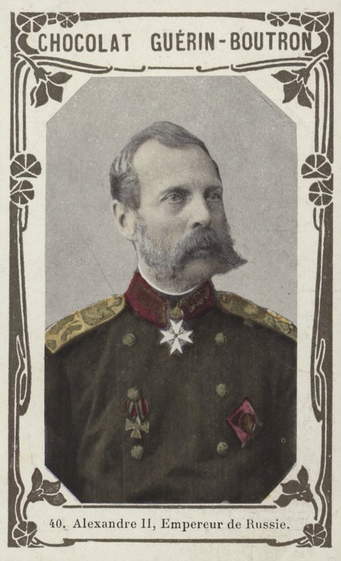 Alexander II, Ruslands kejser (farvet foto) af French School