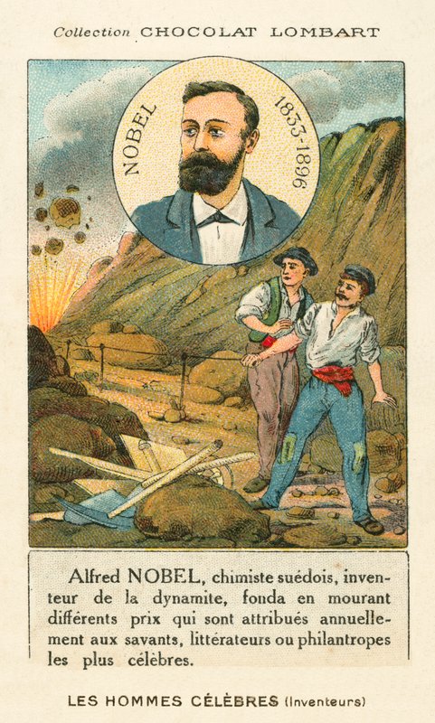 Alfred Nobel, svensk kemiker og industrialis, der opfandt dynamit af French School