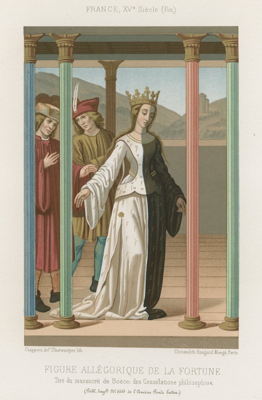 Allegorisk formuefigur af French School