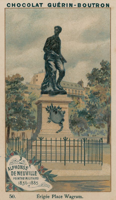 Alphonse De Neuville, militærmaler, 1836-1885, Erigee Place Wagram af French School
