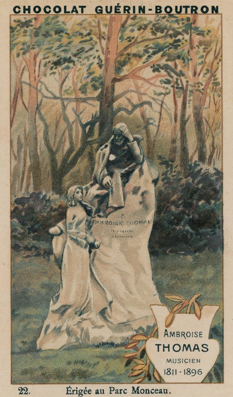 Ambroise Thomas, musiker, 1811-1896, opført i Parc Monceau af French School