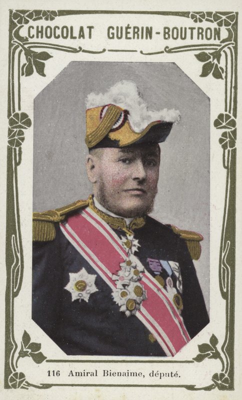 Admiral Bienaime, MP (farvet foto) af French School