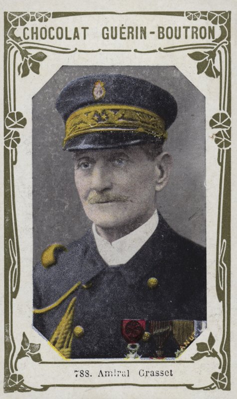Amiral Grasset (farvet foto) af French School