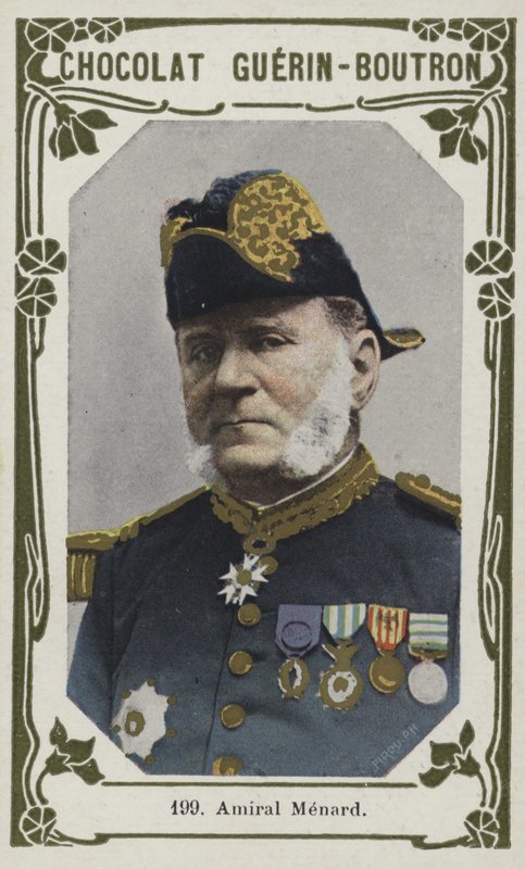 Amiral Menard (farvet foto) af French School
