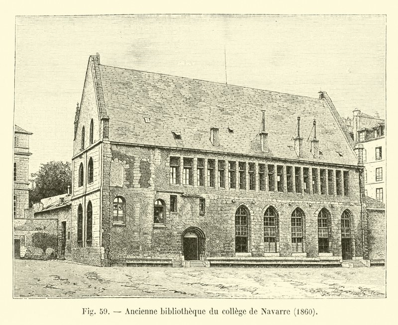 Tidligere Navarra højskolebibliotek, 1860 af French School