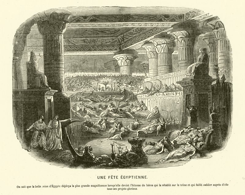 Gammel egyptisk fest under Kleopatra VII