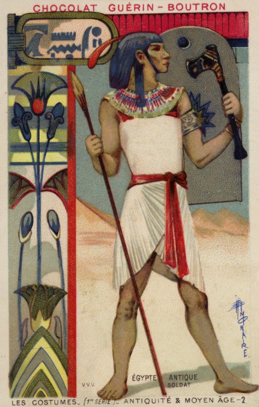 Gammel egyptisk soldat af French School